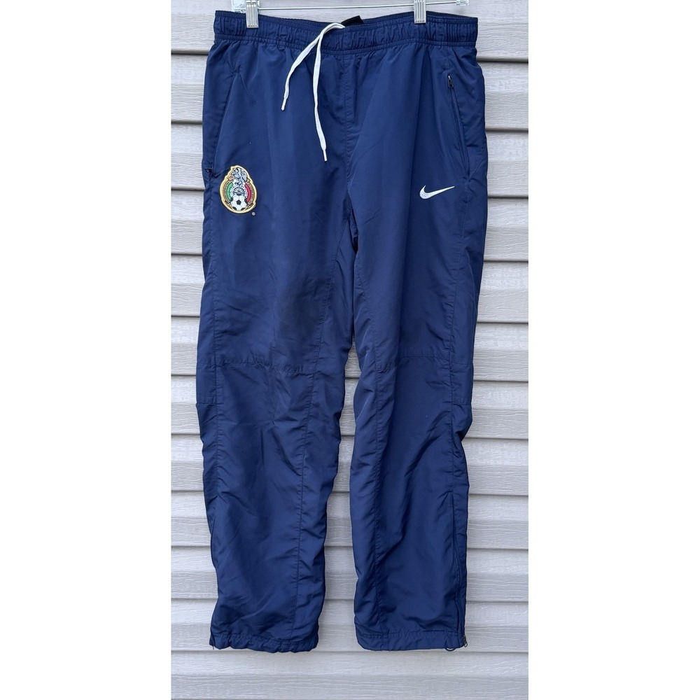 Nike Mexico National Team Pants Size SmAll Nylon Track Pants Y2K Era